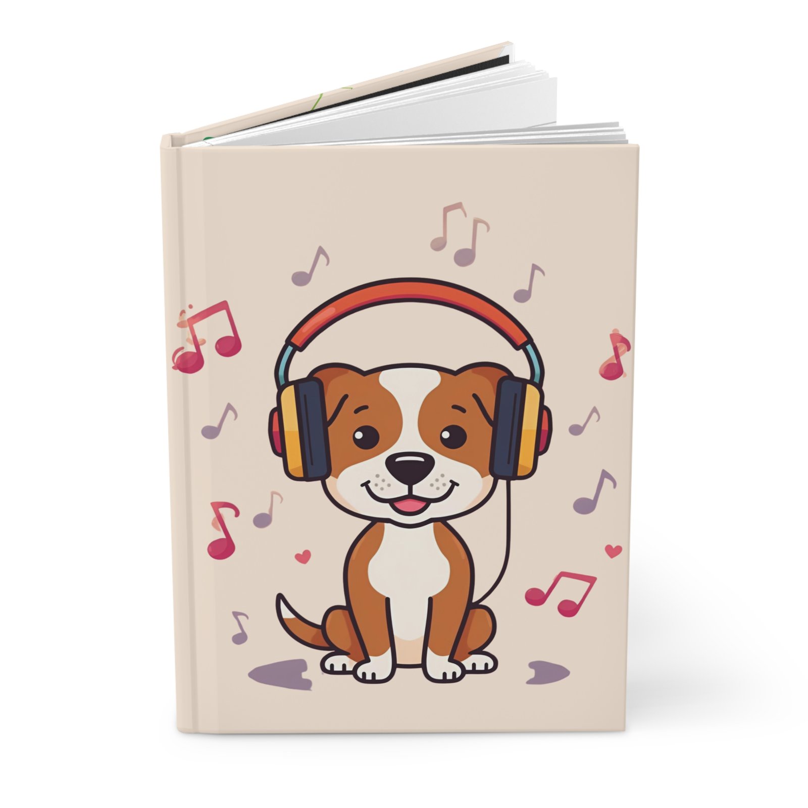 Dog Music-Themed Hardcover Journal - Image 3