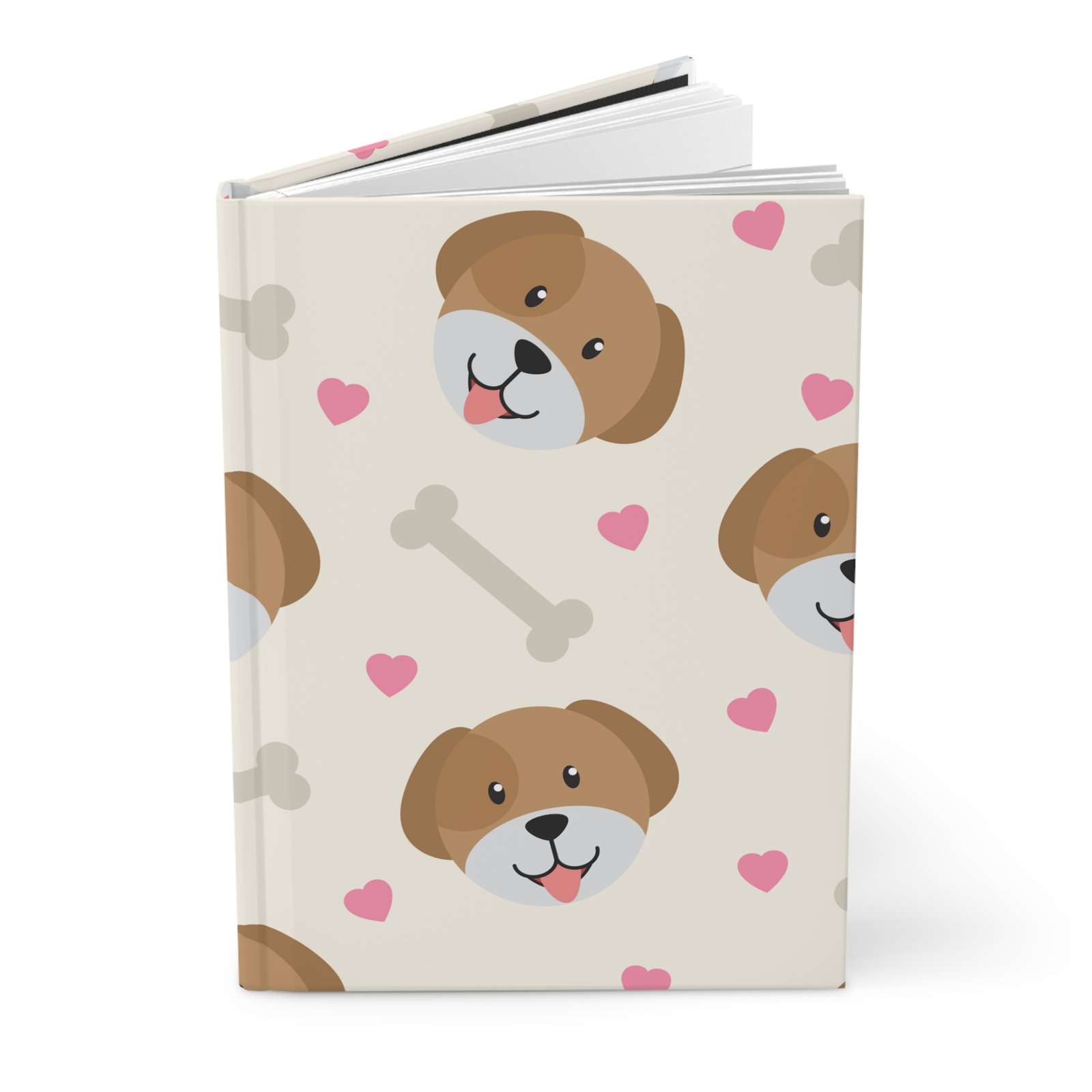 Playful Dog-Themed Hardcover Journal - Image 3