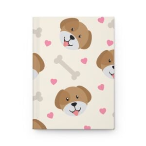 Playful Dog-Themed Hardcover Journal